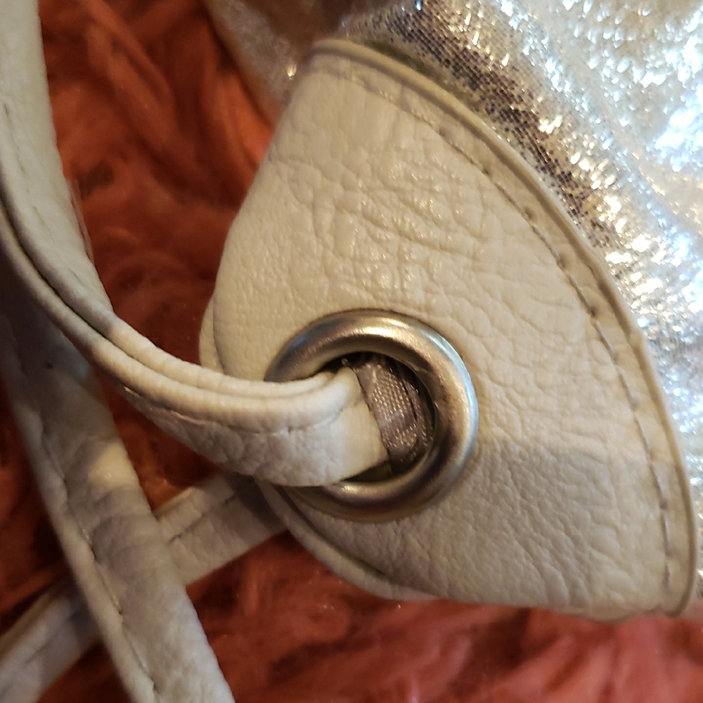 Silver Drawstring Women's Bag - image 8